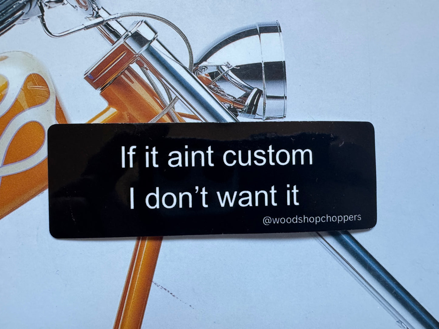 Customs only sticker