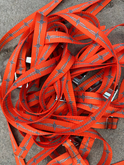 BARBEDWIRE cinch straps ORANGE