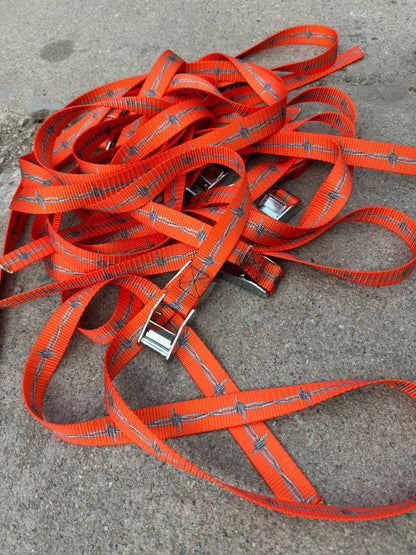 BARBEDWIRE cinch straps ORANGE