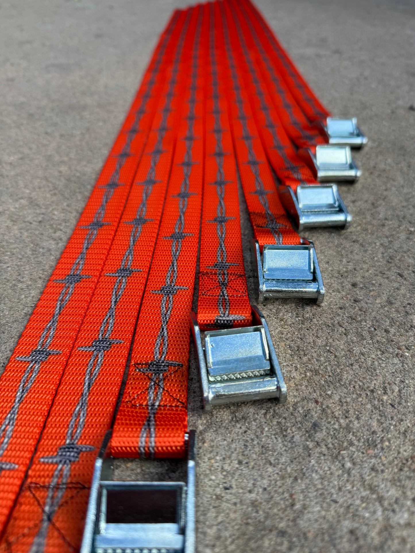 BARBEDWIRE cinch straps ORANGE