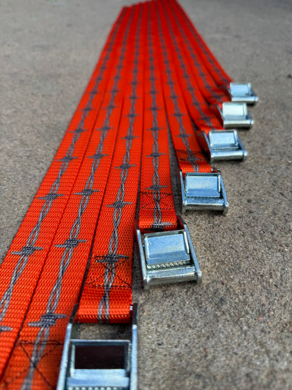 BARBEDWIRE cinch straps ORANGE