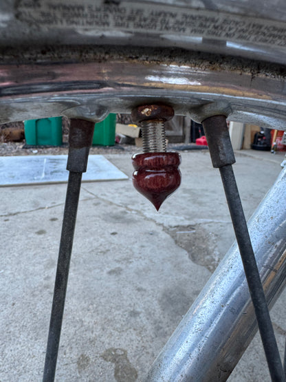 Wood valve stem caps