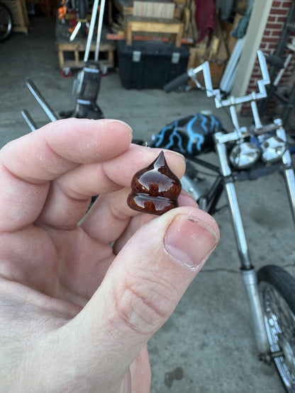 Wood valve stem caps