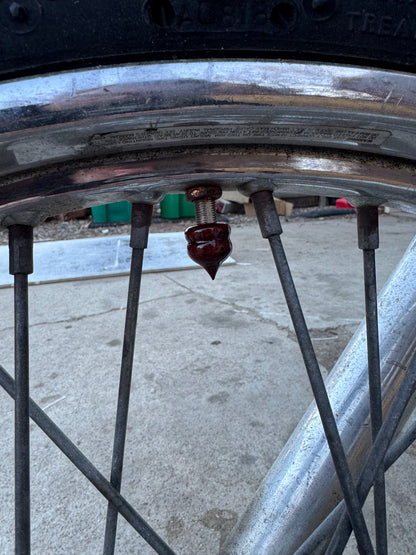 Wood valve stem caps