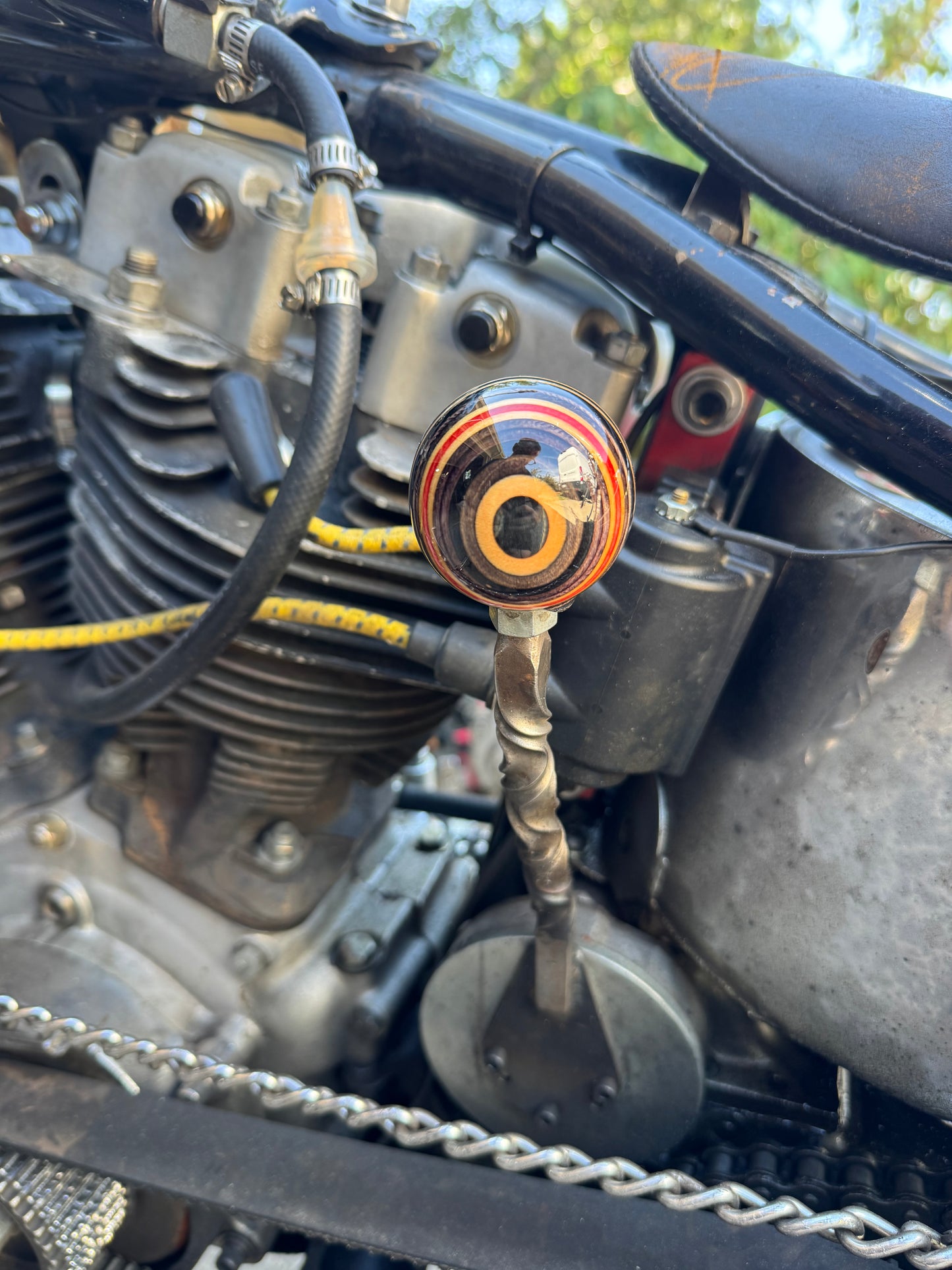 Recycled skateboards shift knob #2