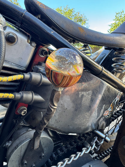 Encased skull/ skateboards shift knob