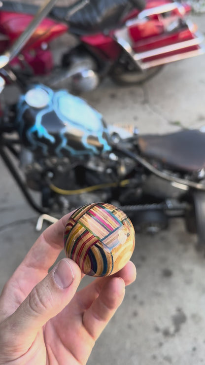 Recycled skateboard shift knob