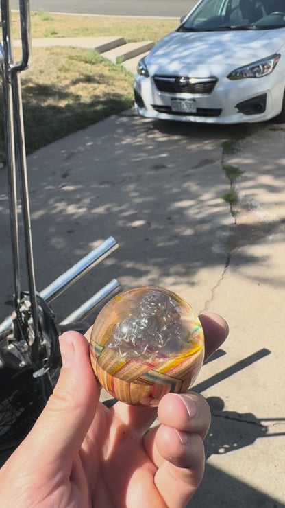 Encased skull/ skateboards shift knob